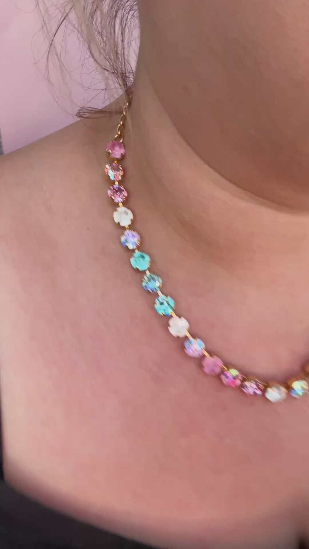 8mm 33 setting Necklace: Mint to be a Mermaid