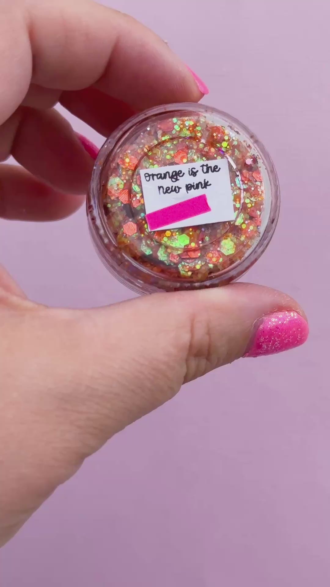 Glitter Creme: Orange is the New Pink Glitter