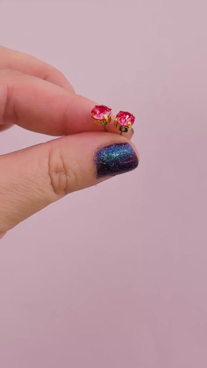 6mm Cherry Twinkle Studs or Drops