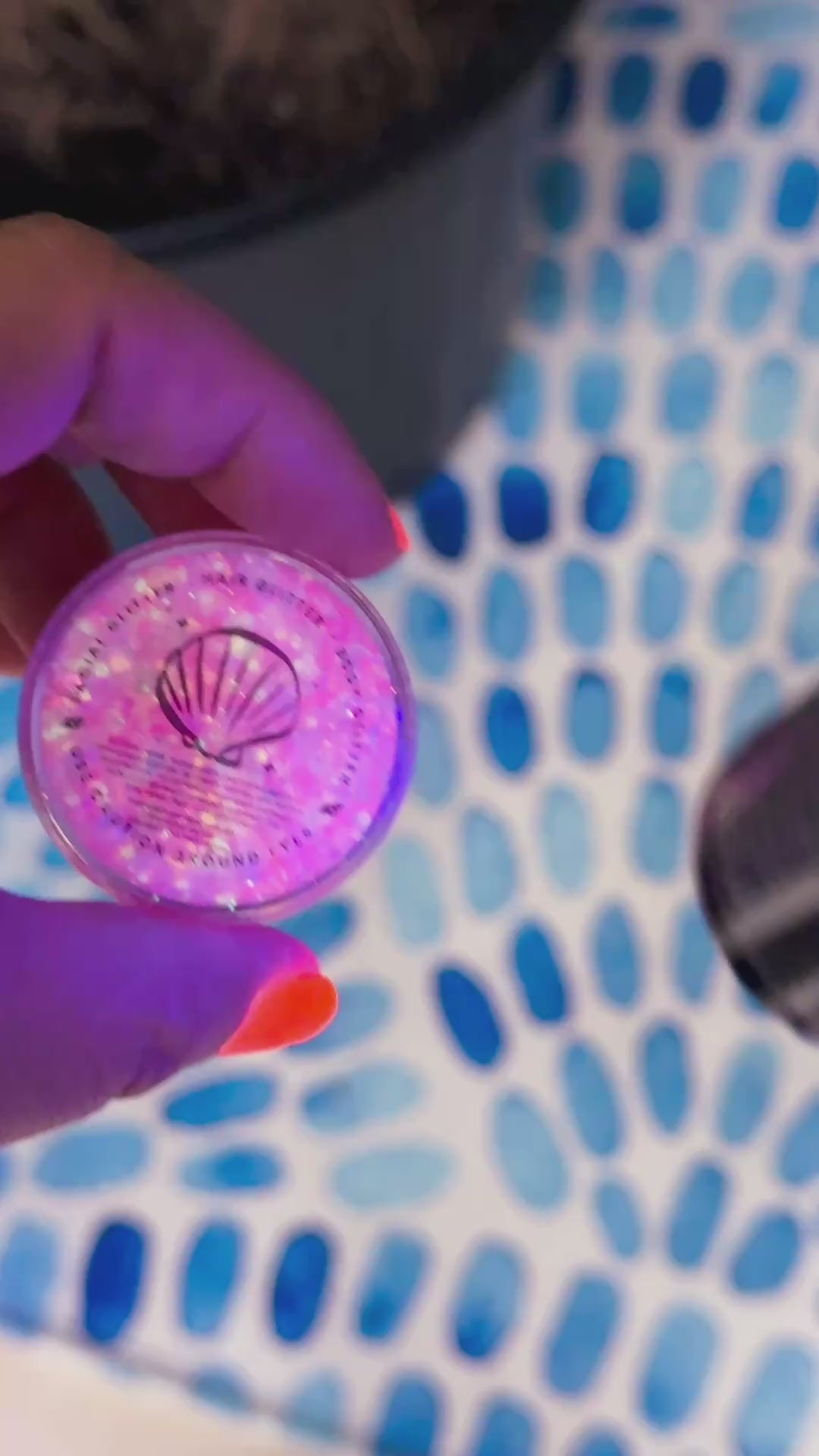 Glow in the Heart Body Glitter with Heart Shaped Glitter and Glows in the Dark pieces