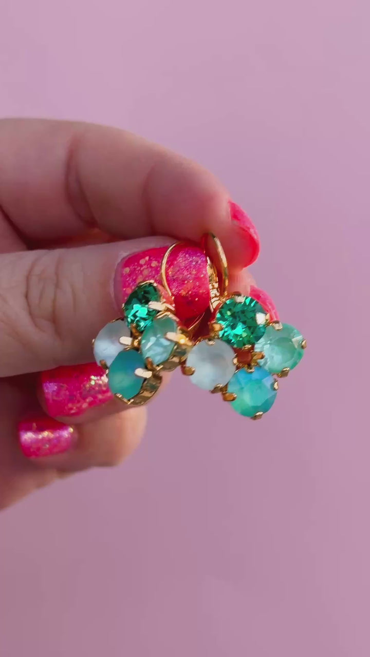8mm Clover Earrings: Shell-a-bration 9.0 SEASIDE