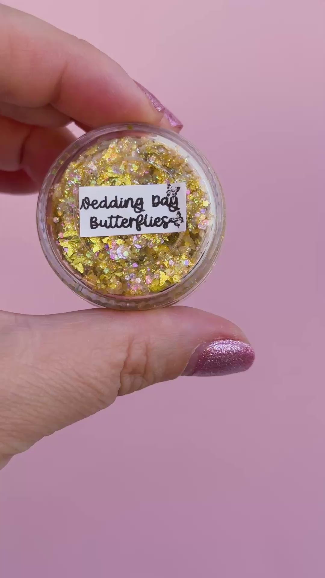 Glitter Creme: Wedding Day Butterflies with Butterfly Glitter