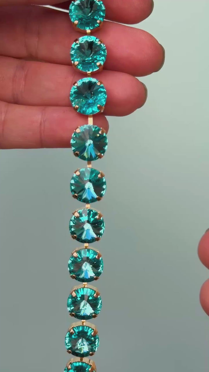 12mm Rivoli Crystal Bracelet: Ophelia