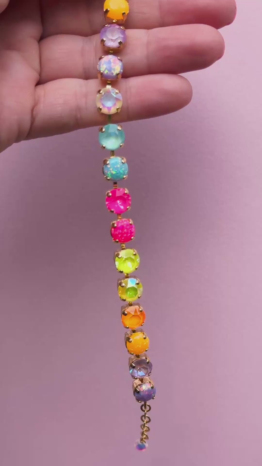 8mm Crystal Bracelet: Sparkly Friend WITH OPALS