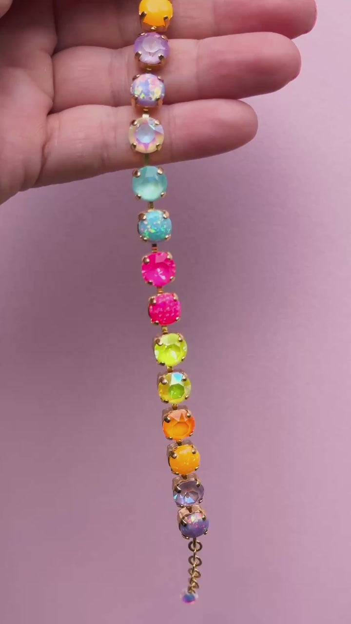 8mm Crystal Bracelet: Sparkly Friend WITH OPALS