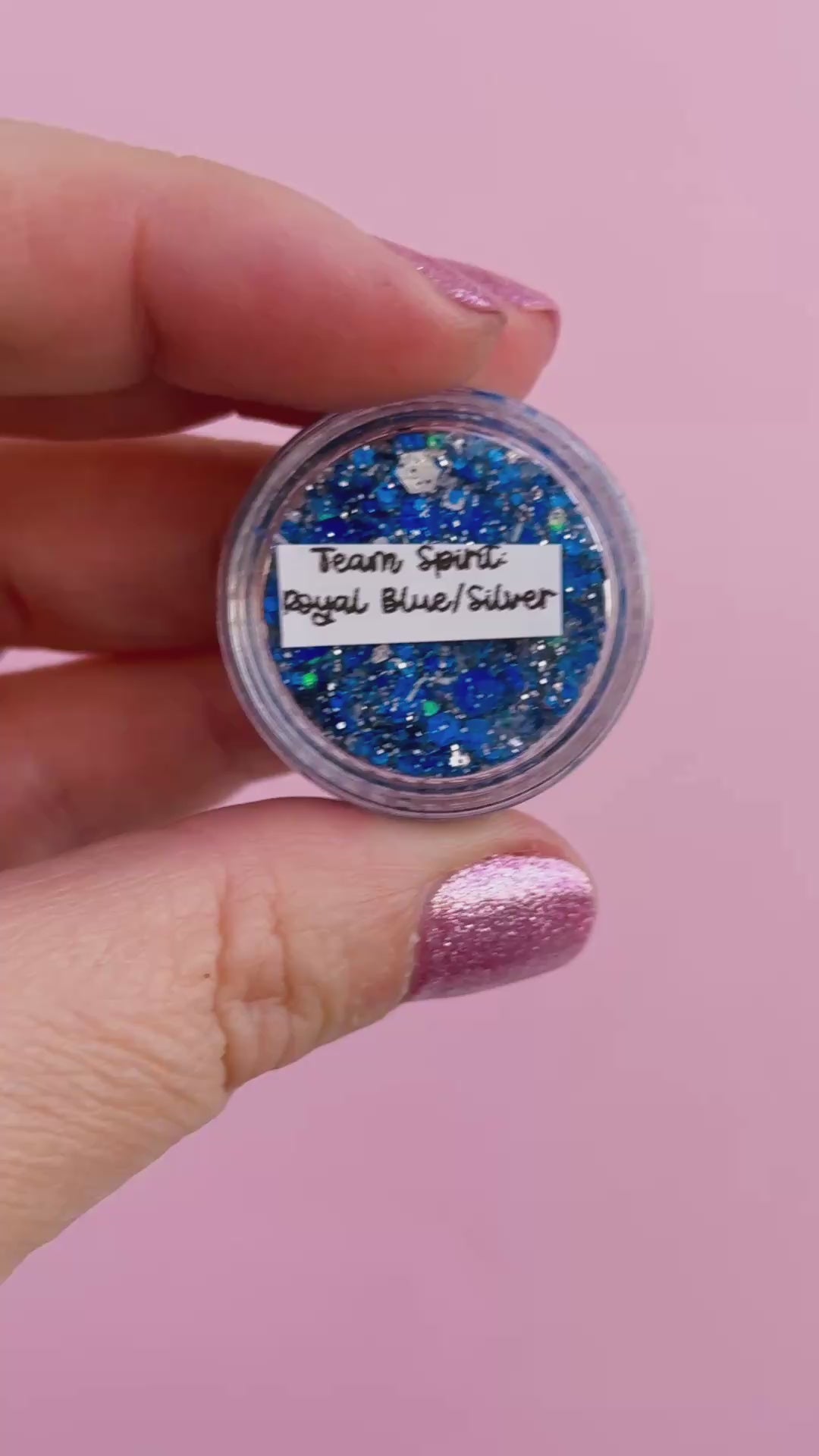 Glitter Creme: Team Spirit: Royal Blue + Silver Body Glitter