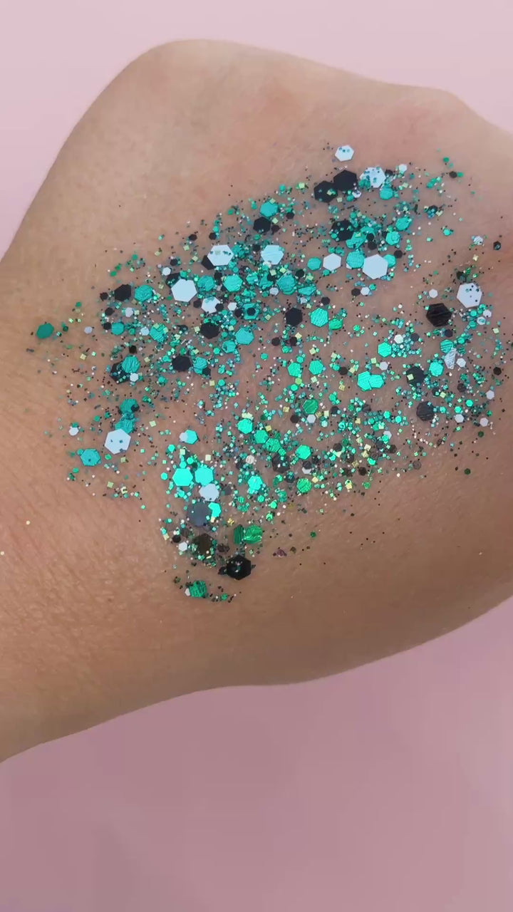 Tush Push Body Glitter (optional footballs) Glitter Creme