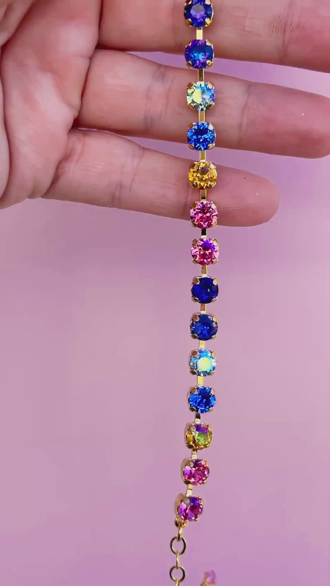 6mm Crystal Bracelet: Paint the Night