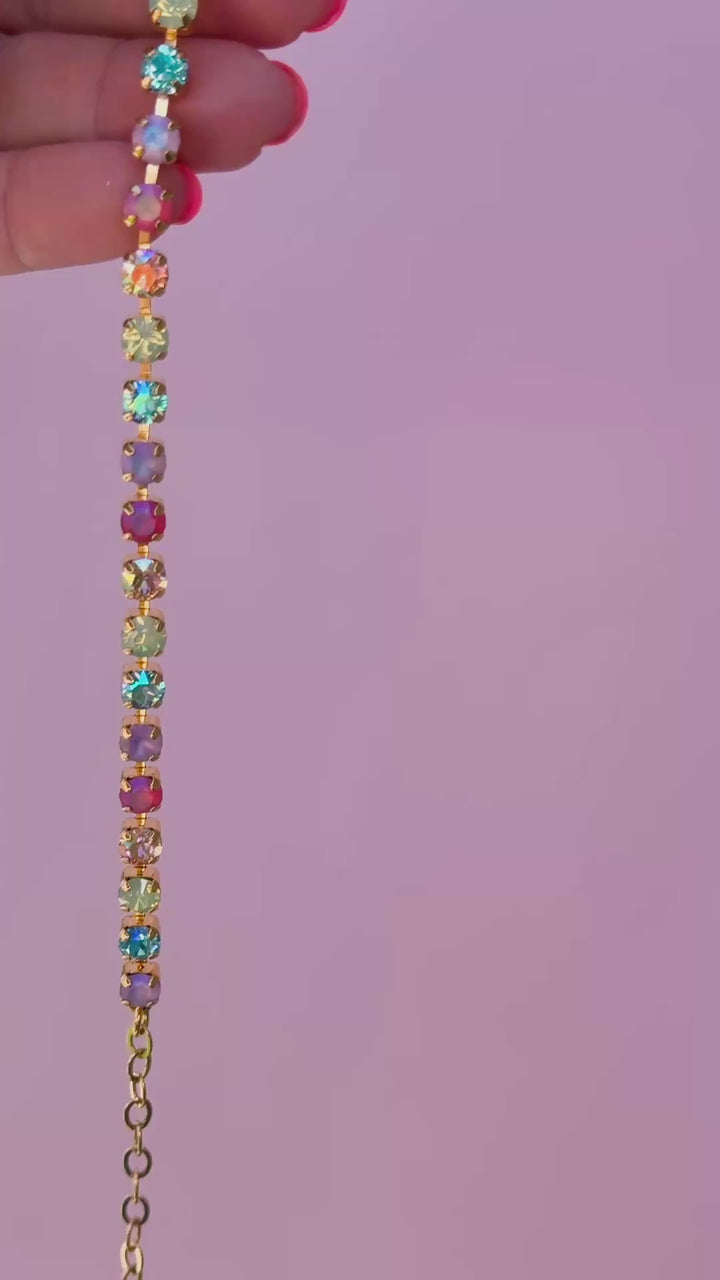 5mm Crystal Bracelet: Imagination Rainbow
