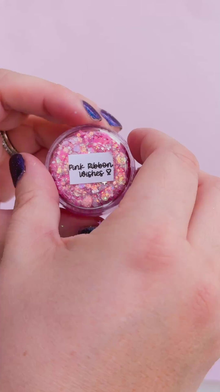 Pink Ribbon Wishes Body Glitter (October Giving Back)