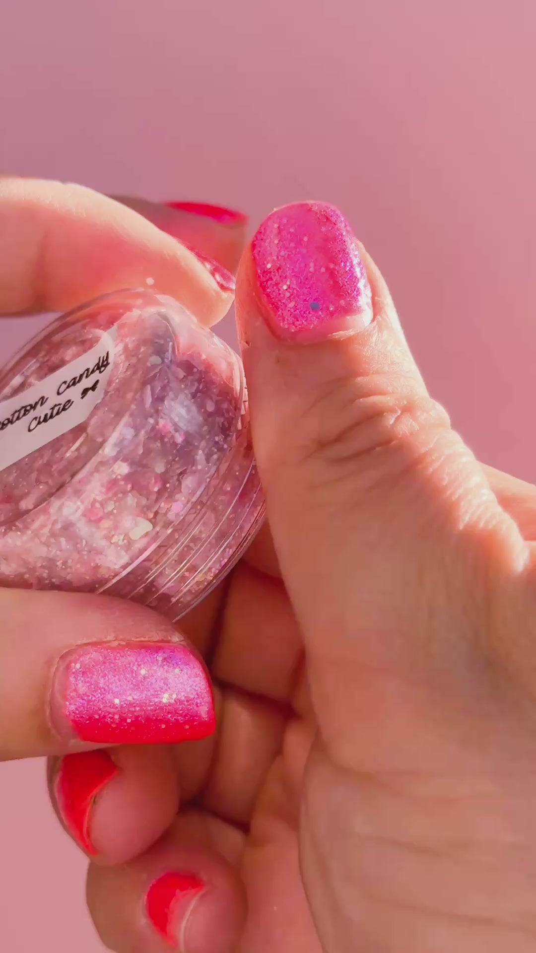 Cotton Candy Cutie Body Glitter with Bow Shaped Glitter