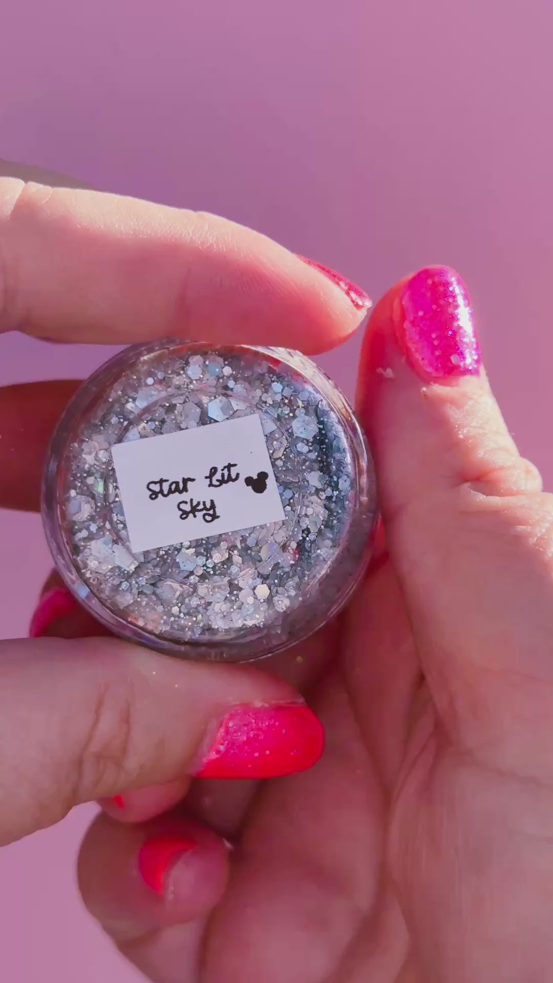 Glitter Creme: Star Lit Sky Body Glitter with Mouse shaped glitter