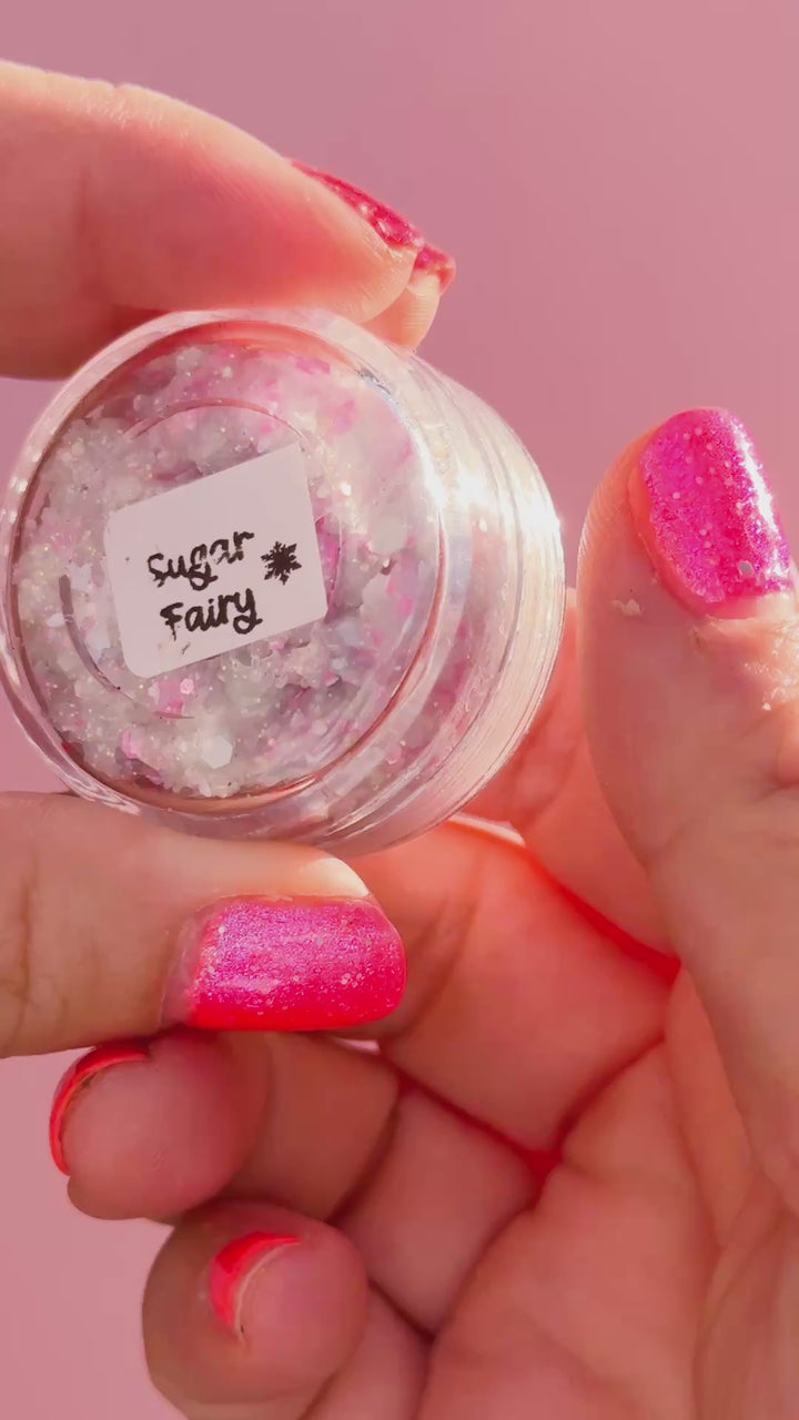 Glitter Creme: Sugar Fairy Body Glitter with Snowflake shapes