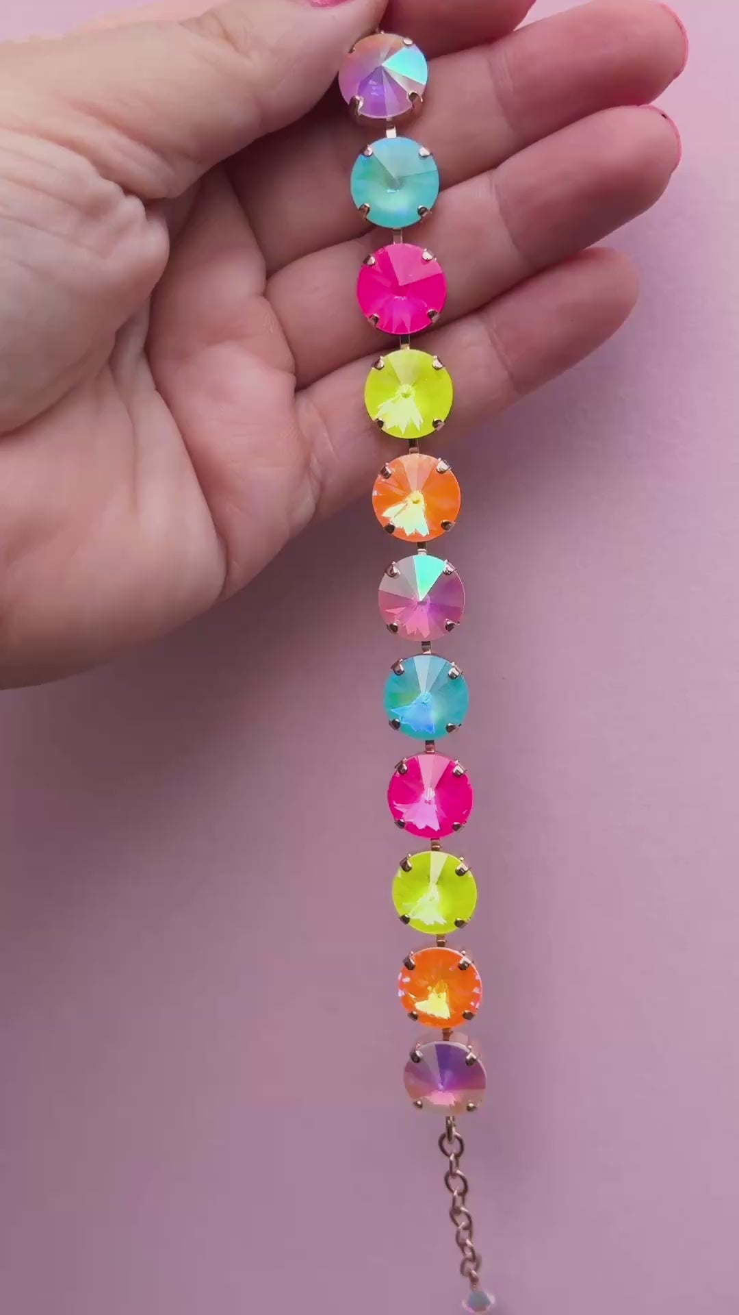 12mm Rivoli Crystal Bracelet: Sparkly Friend