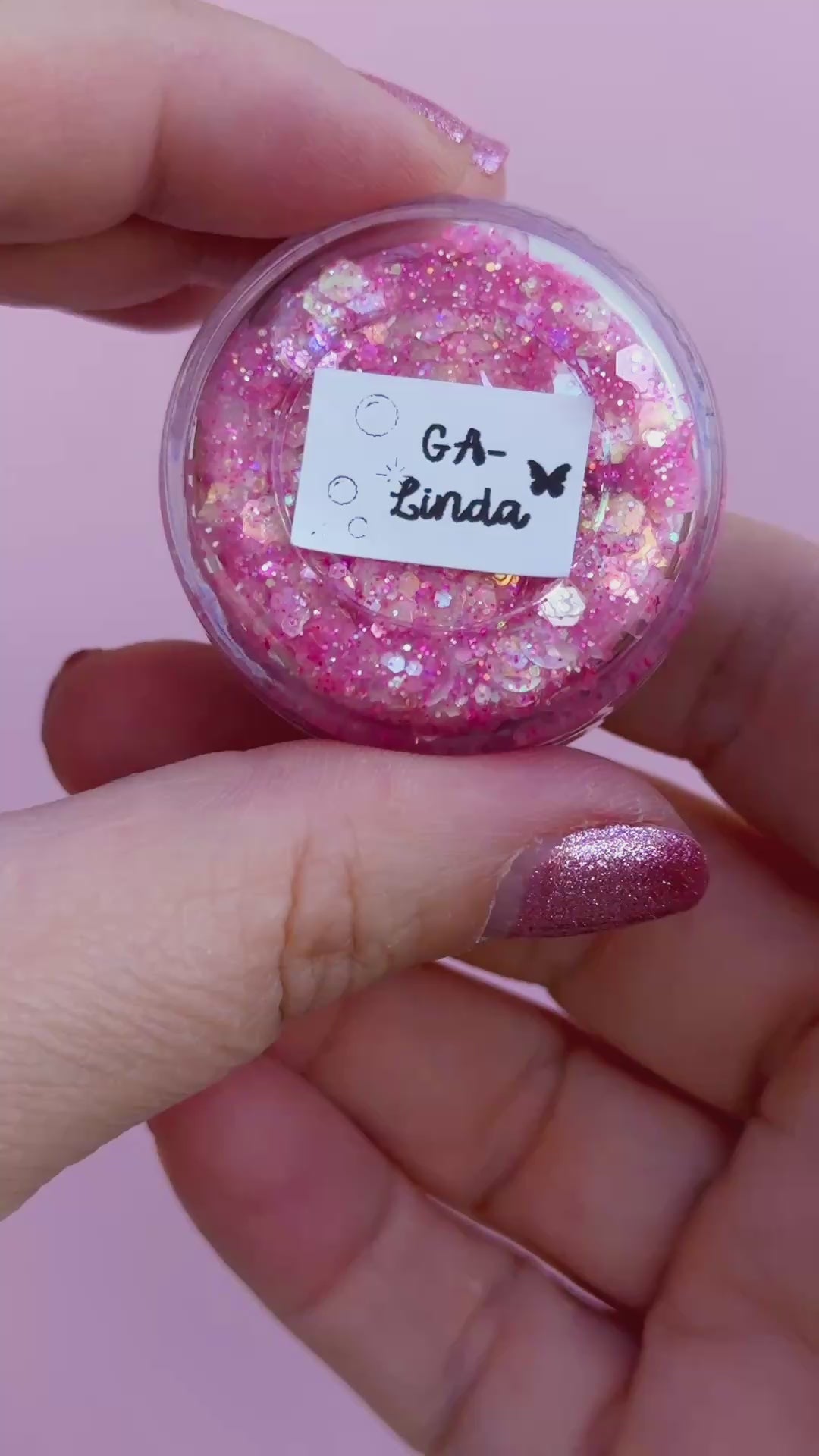 Glitter Creme: GA-Linda with Bubble Shaped Glitter