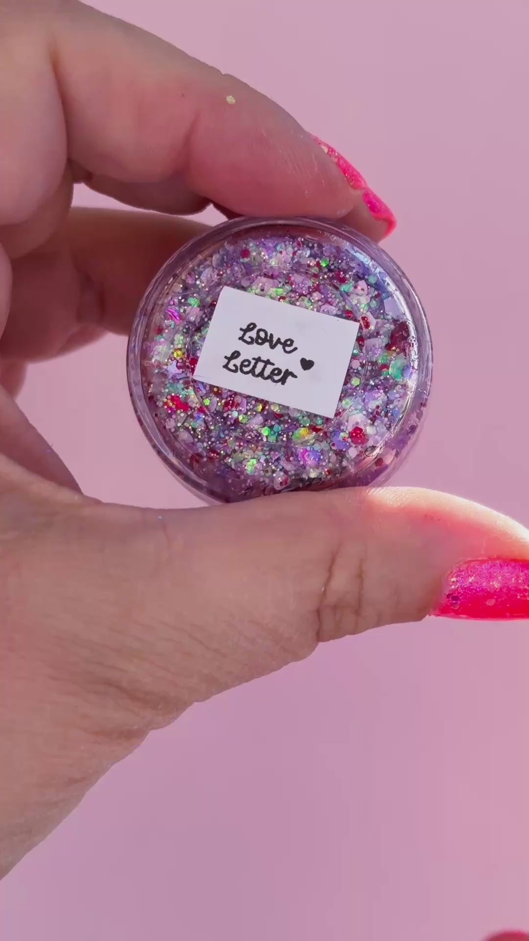 Love Letter Body Glitter with Heart Shaped Glitter