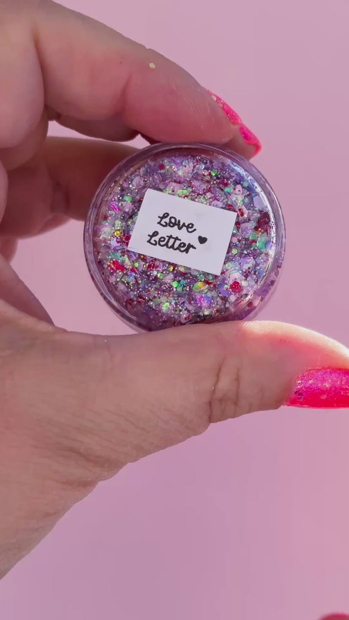 Love Letter Body Glitter with Heart Shaped Glitter