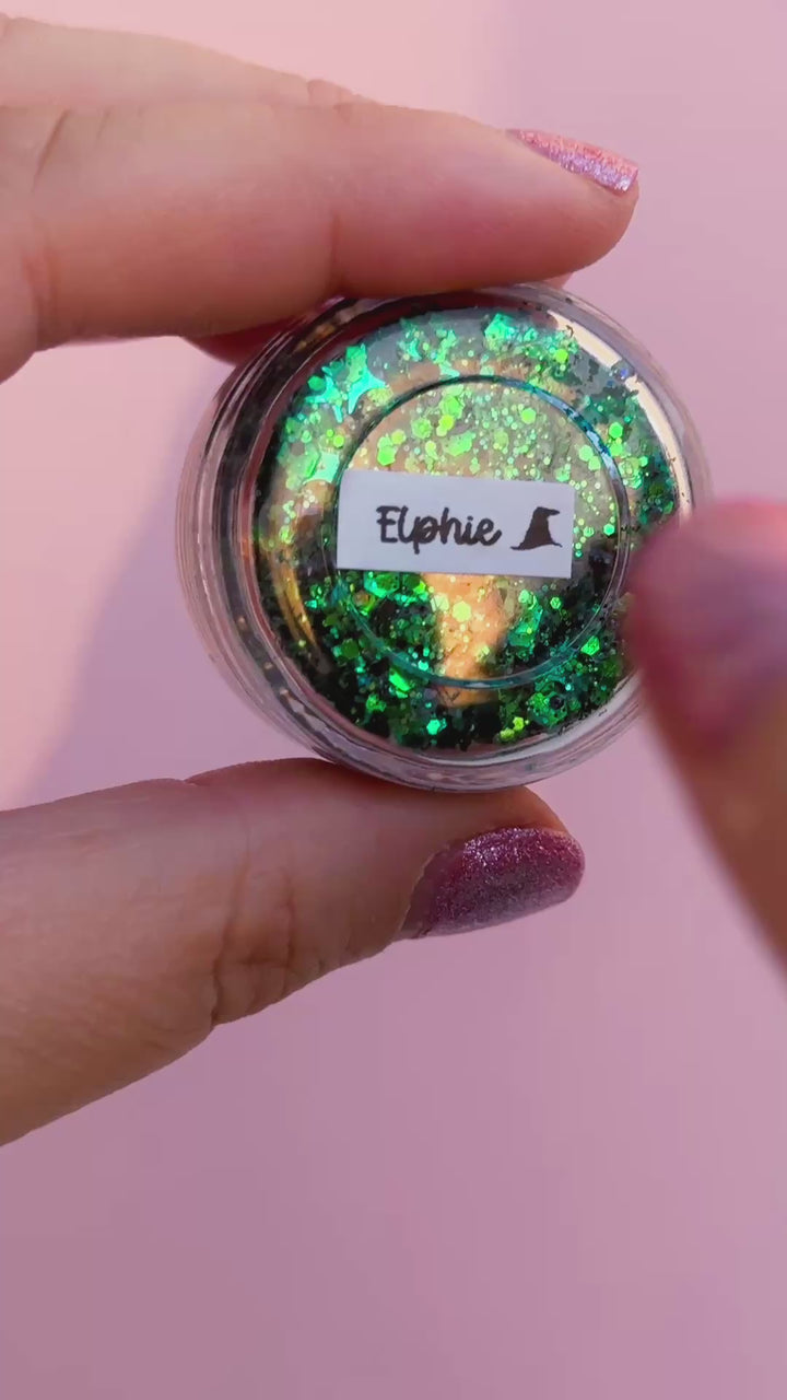 Glitter Creme: Elphie Body Glitter with Hat Shaped Glitter