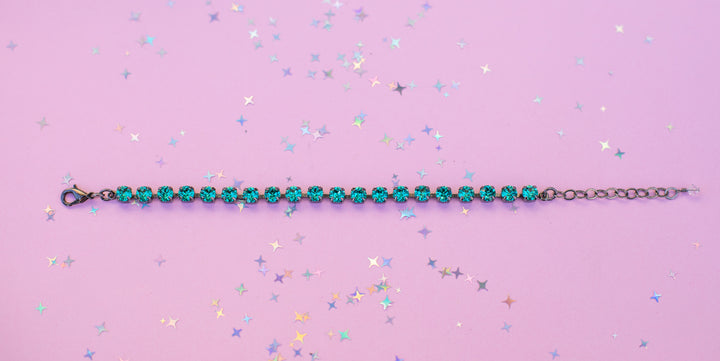 5mm Crystal Bracelet:  Seaside crystals