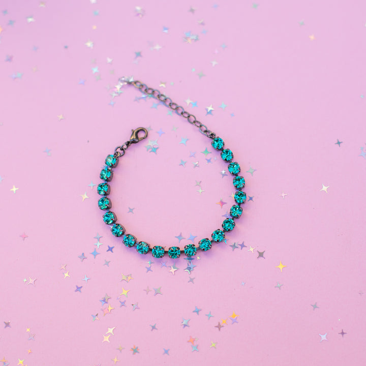 5mm Crystal Bracelet:  Seaside crystals