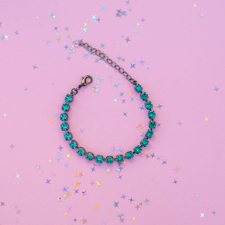 5mm Crystal Bracelet:  Seaside crystals