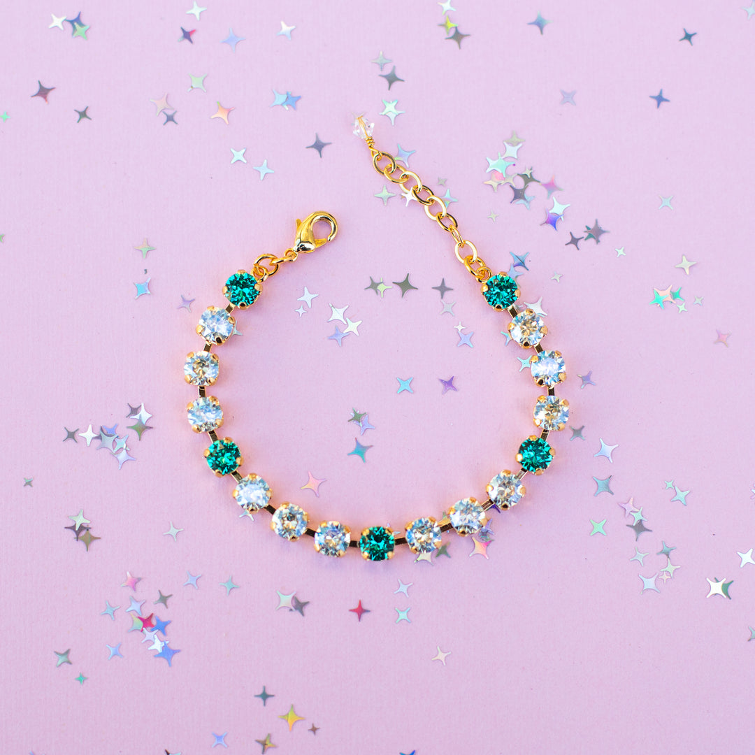 6mm Crystal Bracelet: Moonlight & Seaside