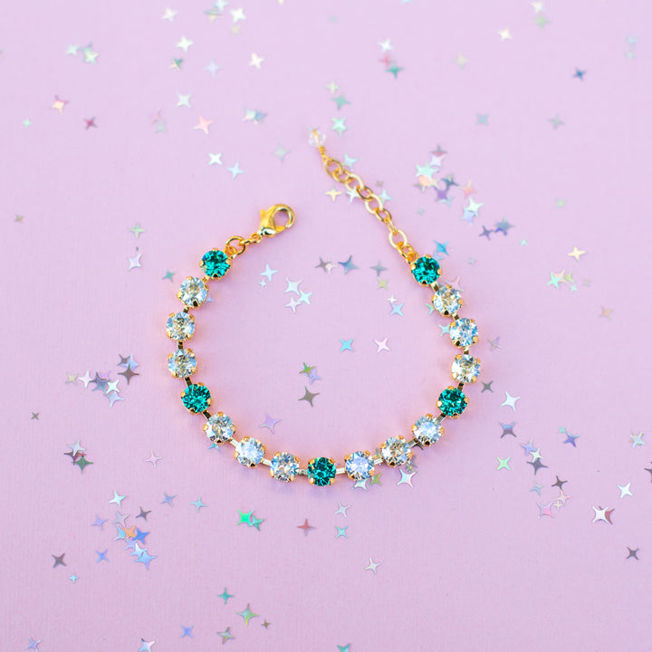 6mm Crystal Bracelet: Moonlight & Seaside