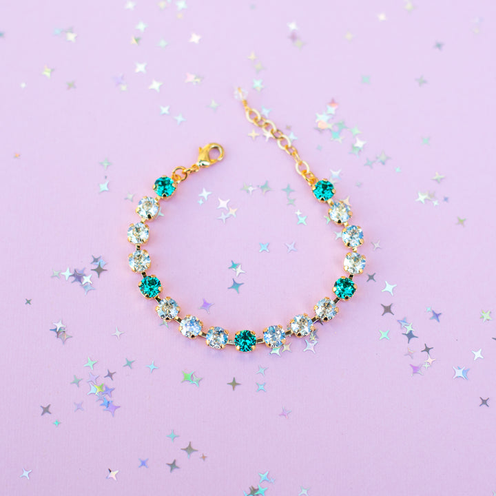 6mm Crystal Bracelet: Moonlight & Seaside