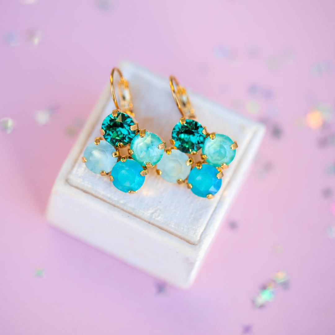 8mm Clover Earrings: Shell-a-bration 9.0 SEASIDE