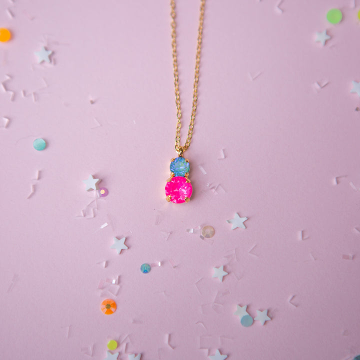 Sprarkly Friend 6/8mm Necklace -select color setting