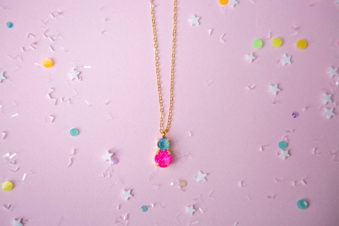 Sprarkly Friend 6/8mm Necklace -select color setting