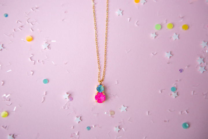 Sprarkly Friend 6/8mm Necklace -select color setting