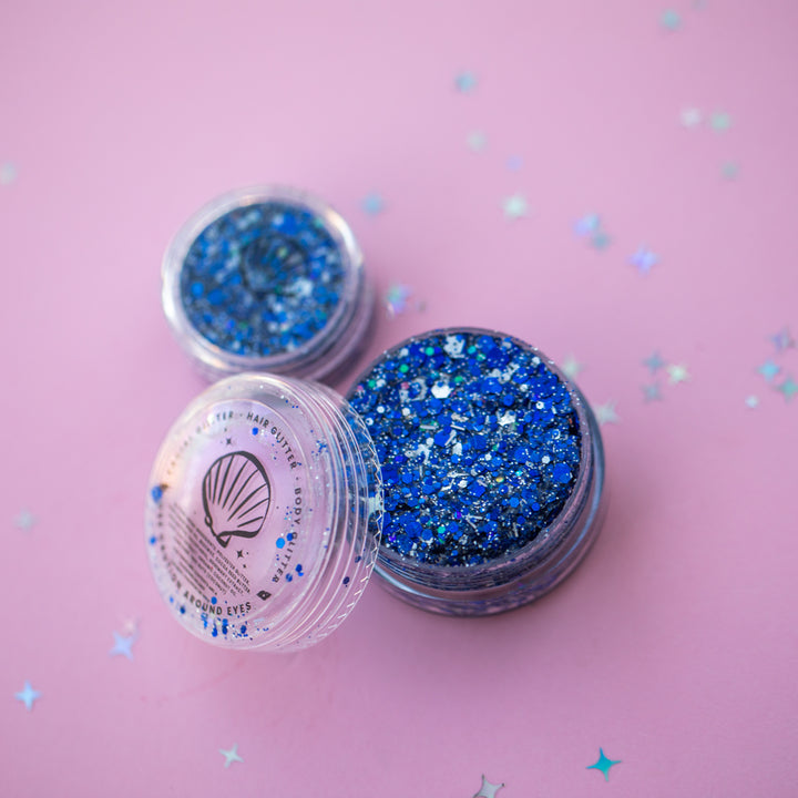 Glitter Creme: Team Spirit: Royal Blue + Silver Body Glitter