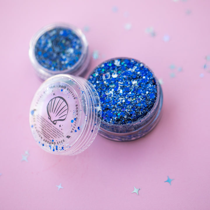 Glitter Creme: Team Spirit: Royal Blue + Silver Body Glitter