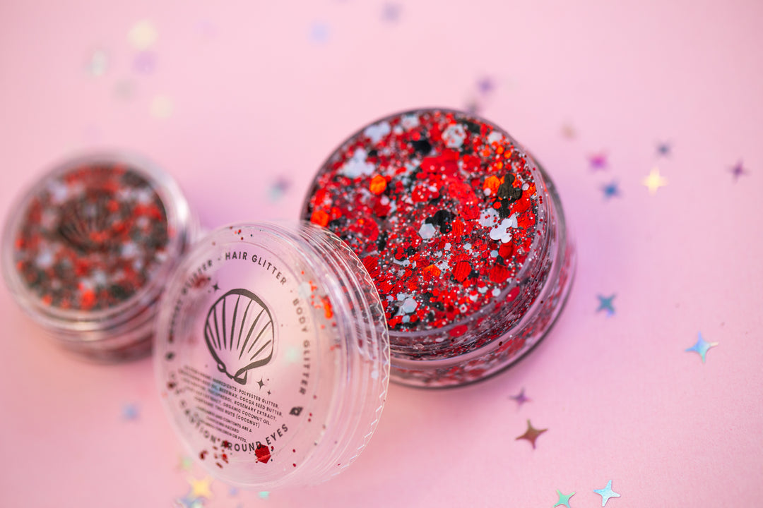 Body Glitter: The Boss with mouse shaped glitter